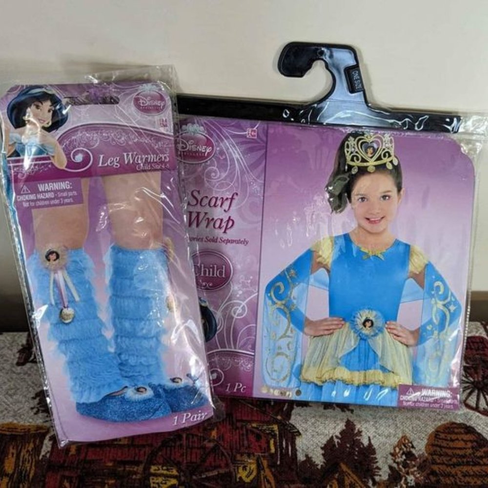 Disney Princess Jasmine scarf wrap and leg warmers (size 4-6) dress up